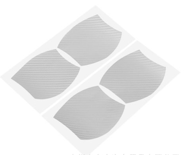 4-Piece Carbon Fiber Car Door Handle Protector Stickers