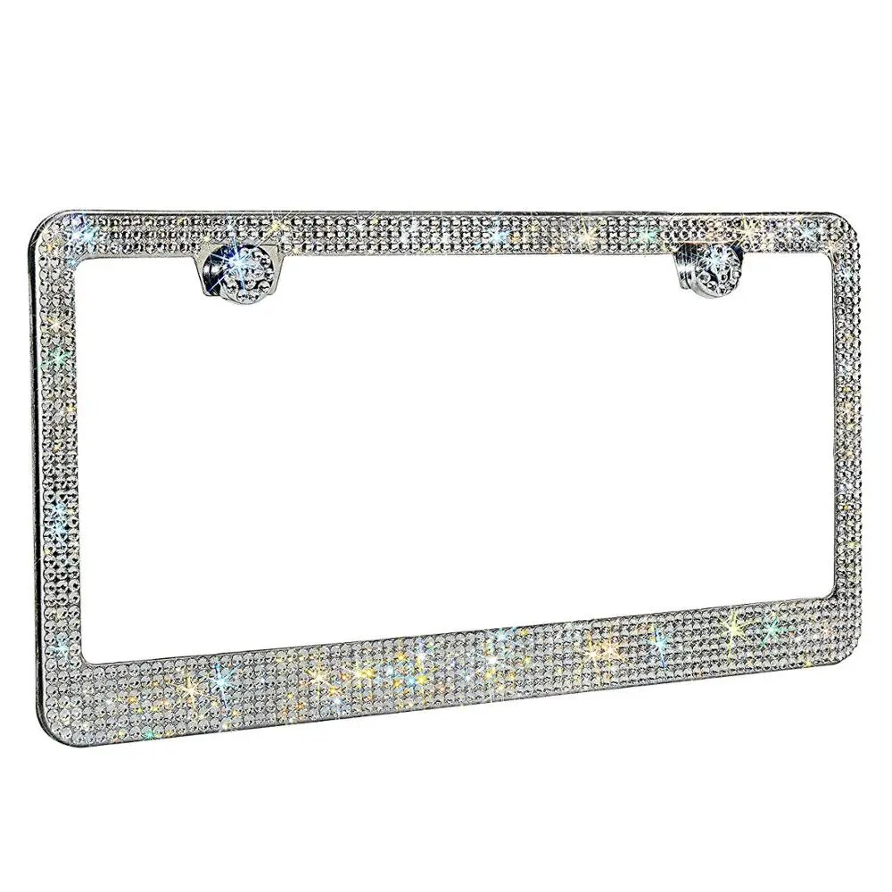 2-Piece Bling License Plate Frame Set