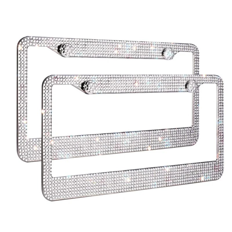 2-Piece Bling License Plate Frame Set