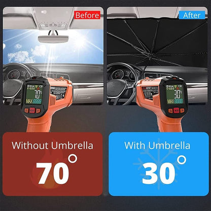 51-Inch Foldable Car Windshield Sun Shade Umbrella