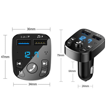Bluetooth FM Transmitter with USB Charger