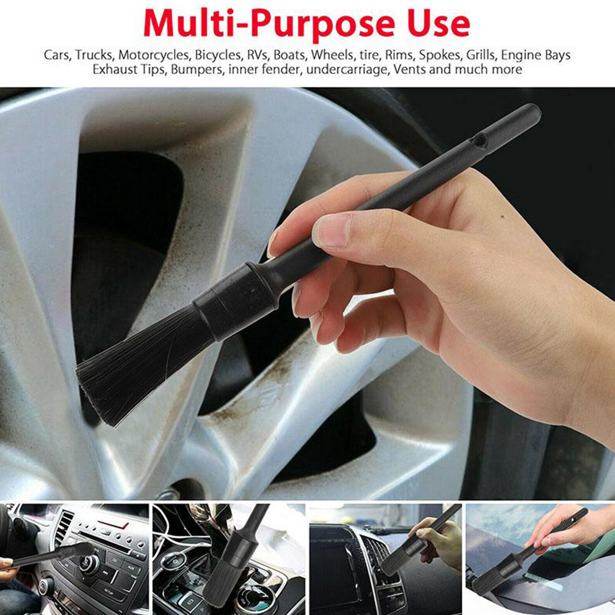 5-Piece Car Detailing Brush Kit