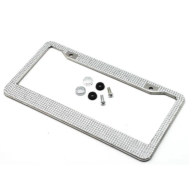 2-Piece Bling License Plate Frame Set
