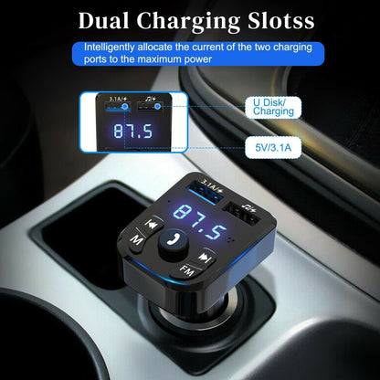 Bluetooth FM Transmitter with USB Charger