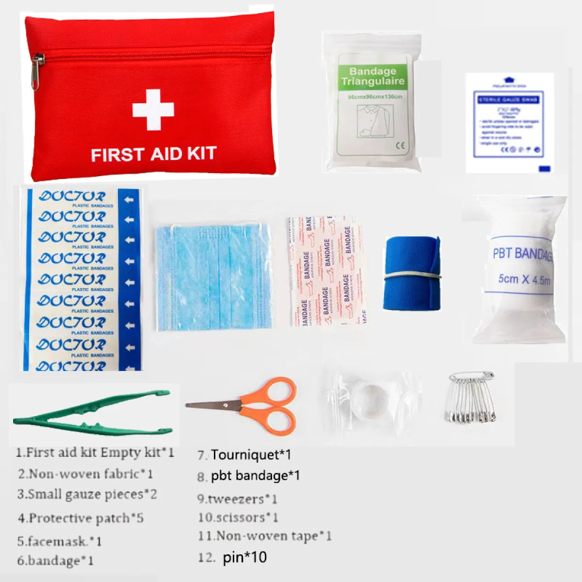 Portable Car First Aid Kit