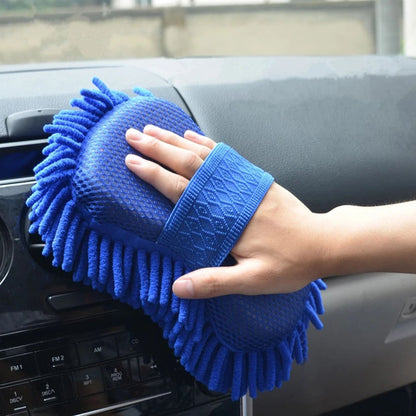 Chenille Microfiber Car Wash Gloves – Double-Sided
