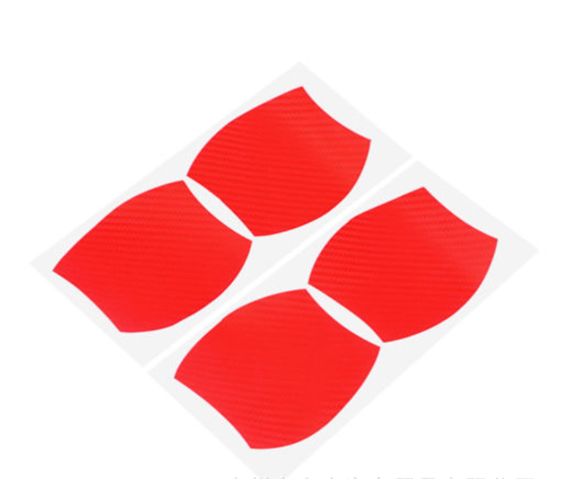 4-Piece Carbon Fiber Car Door Handle Protector Stickers