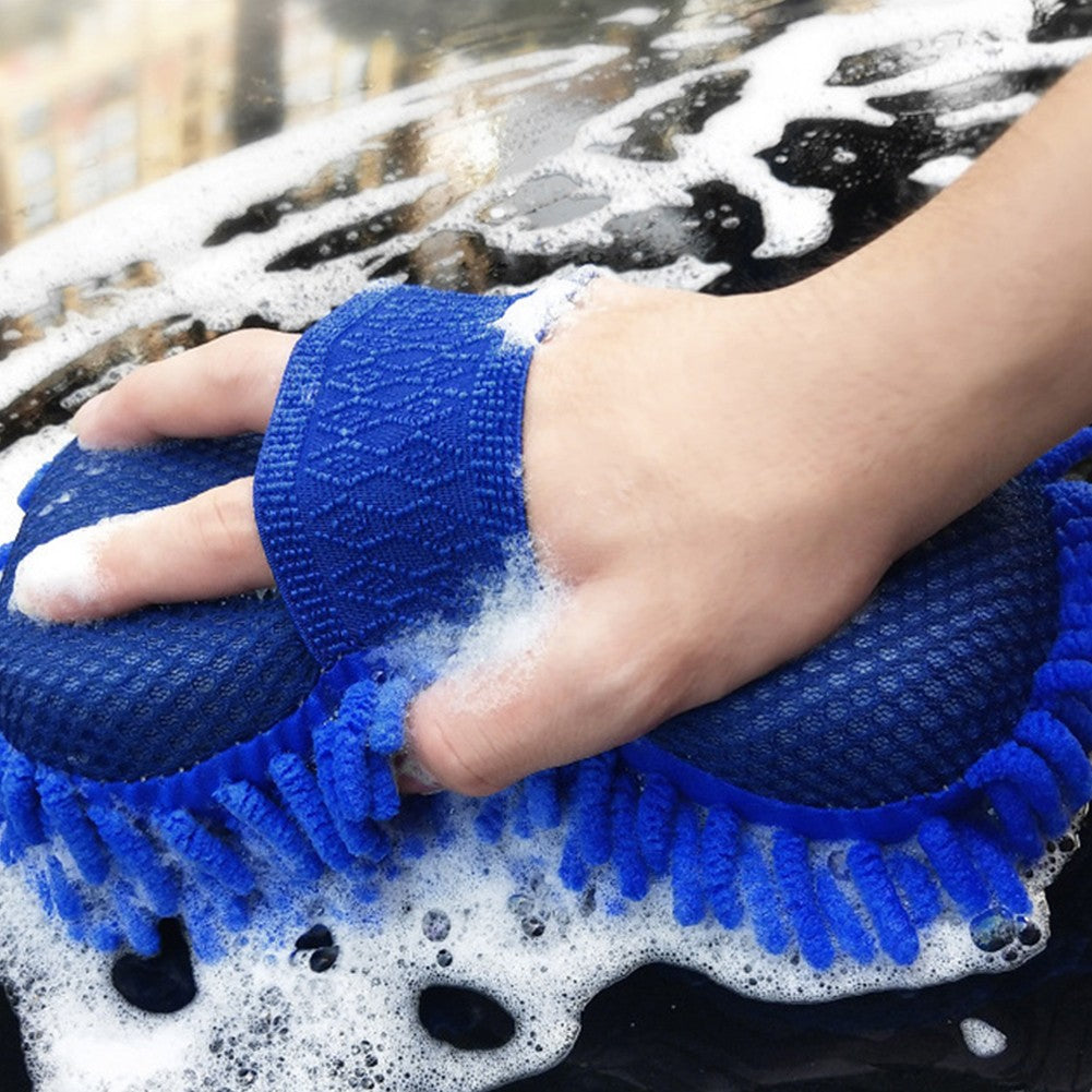 Chenille Microfiber Car Wash Gloves – Double-Sided