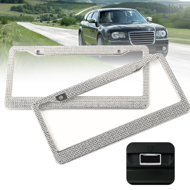 2-Piece Bling License Plate Frame Set