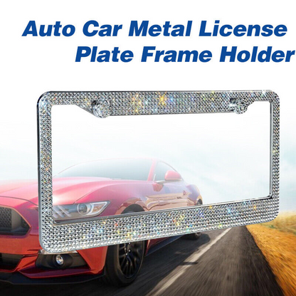 2-Piece Bling License Plate Frame Set