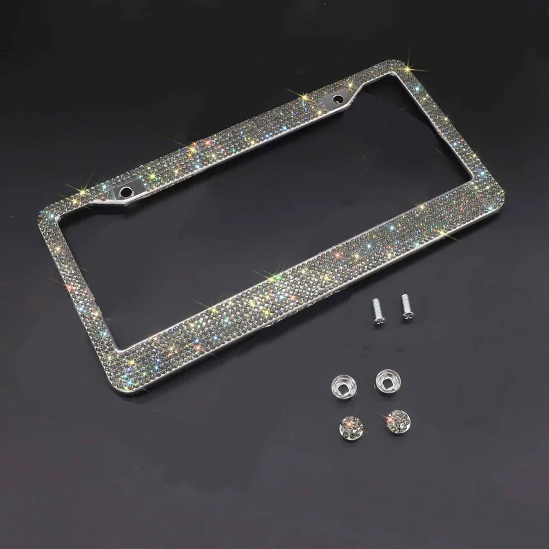 2-Piece Bling License Plate Frame Set