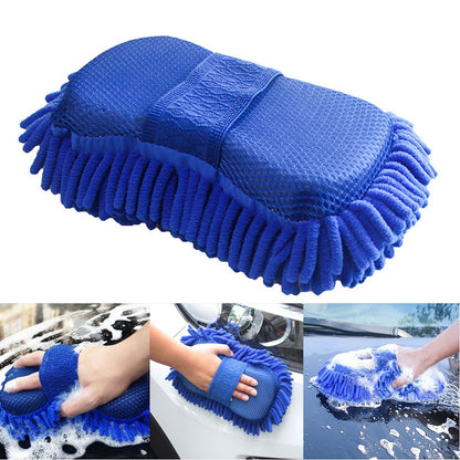 Chenille Microfiber Car Wash Gloves – Double-Sided
