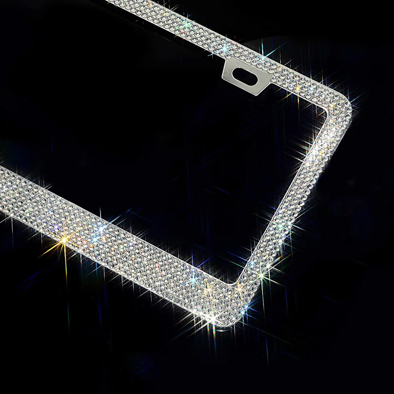 2-Piece Bling License Plate Frame Set