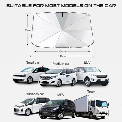 51-Inch Foldable Car Windshield Sun Shade Umbrella