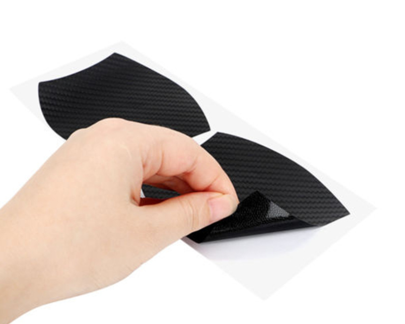 4-Piece Carbon Fiber Car Door Handle Protector Stickers