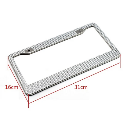 2-Piece Bling License Plate Frame Set