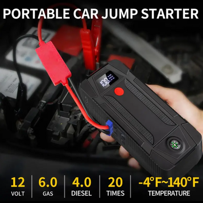 LCD Car Jump Starter & Emergency Power Bank